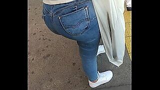 a teen wearing a full tight jeans and fucking