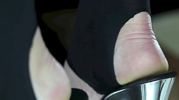male slave licking mistress feet