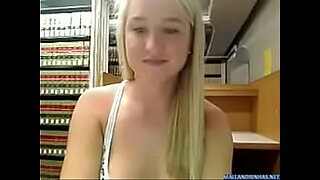 sweet girl fuck in library