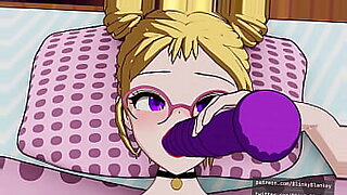 3d anime chick in glasses toy twat