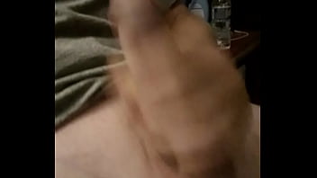 guy fingers his ass while eating pussy