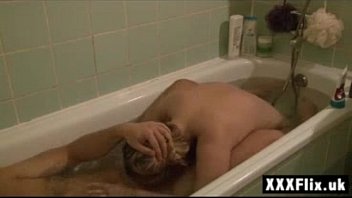 teen boy in bath