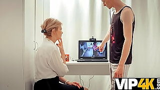 son makes mom undress while he watches