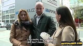 teen slut undressed for public gangbang in a dirty theater