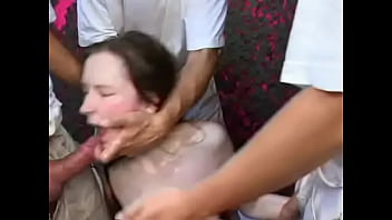 dad and his friends gangbang his daughter anal