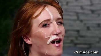 mom blowjob take the cum in mouth mom