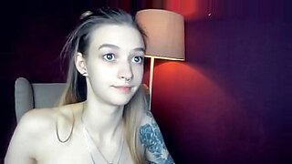 busty teen babe playing with her huge boobs on webcam