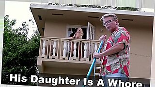daddy cought daughter masterbaten and make her suck and fuck