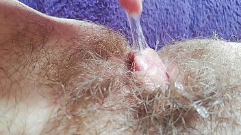 bbw up close creampie filled pussy play