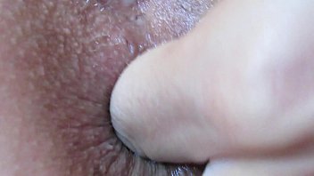 hairy granny solo asshole masturbation close up