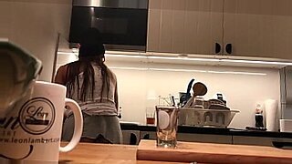 big black cock fucking white young pussy in kitchen