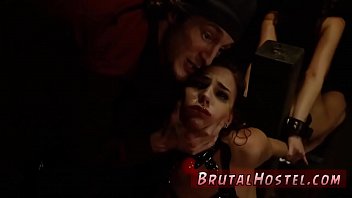 rose red tyrells asshole is fucked rough deep in rope bondage with bdsm fun
