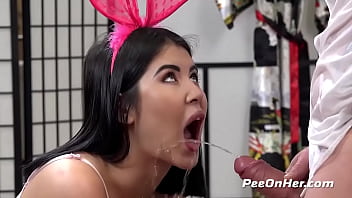 isabella de santos sucks off hard dick until she tastes cum