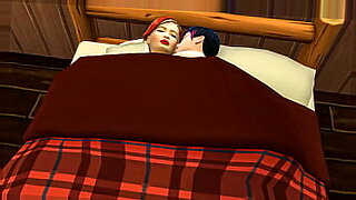 son force mom sleeping red dress on bed